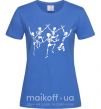 Жіноча футболка dance skeleton Яскраво-синій фото