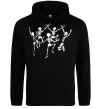 Мужская толстовка (худи) dance skeleton Черный фото