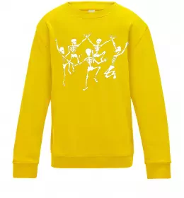 Детский Свитшот Череп ексклюзив Черный фото