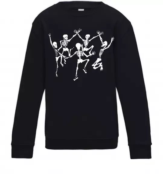 Детский Свитшот dance skeleton Черный фото