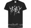 Детская футболка dance skeleton Черный фото