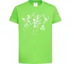 Детская футболка dance skeleton Лаймовый фото