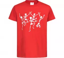 Детская футболка All monsters are human Красный фото