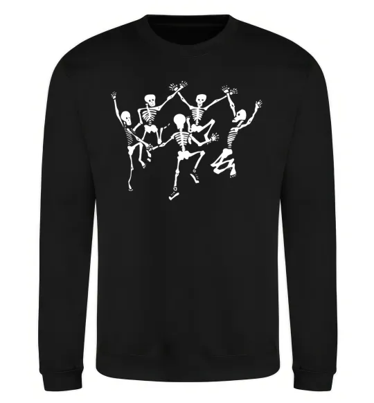 Світшот dance skeleton Чорний фото