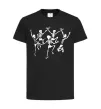 Дитяча футболка dance skeleton Чорний фото