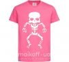 Детская футболка skeleton Ярко-розовый фото