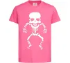 Детская футболка skeleton Ярко-розовый фото