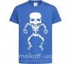 Детская футболка skeleton Ярко-синий фото