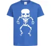 Детская футболка skeleton Ярко-синий фото