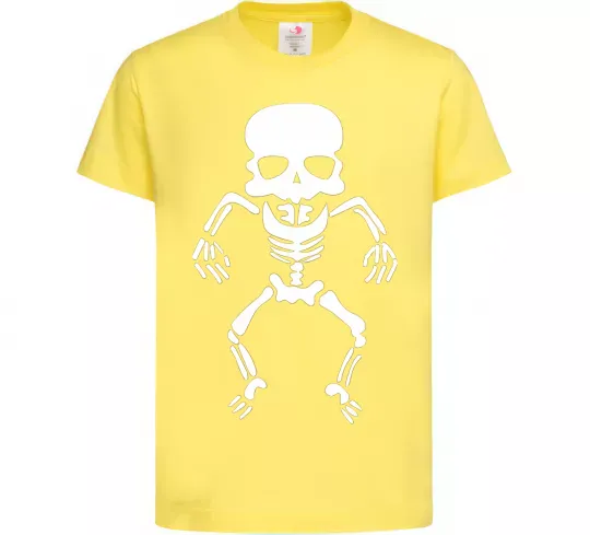 Детская футболка skeleton Лимонный фото