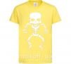 Дитяча футболка skeleton Лимонний фото