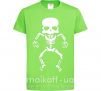 Детская футболка skeleton Лаймовый фото