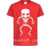Дитяча футболка skeleton Червоний фото
