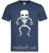 Мужская футболка skeleton Темно-синий фото