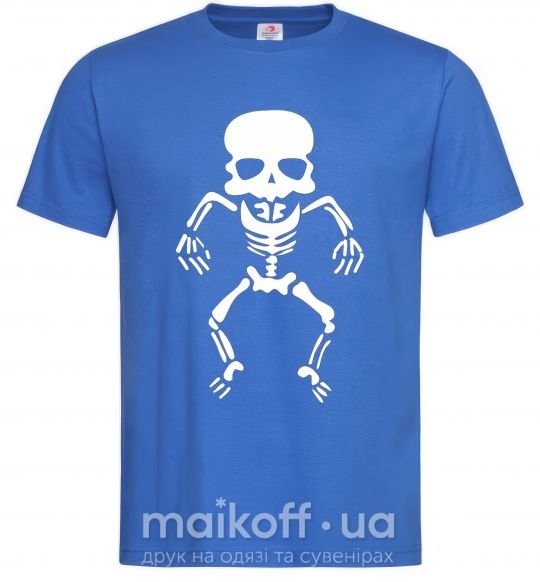 Мужская футболка skeleton Ярко-синий фото