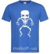 Чоловіча футболка skeleton Яскраво-синій фото
