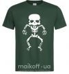 Мужская футболка skeleton Темно-зеленый фото