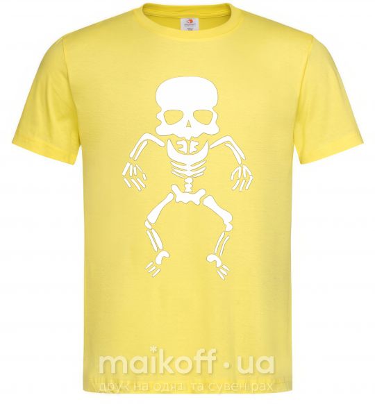 Мужская футболка skeleton Лимонный фото