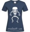 Женская футболка skeleton Темно-синий фото