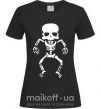 Жіноча футболка skeleton Чорний фото