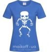 Жіноча футболка skeleton Яскраво-синій фото