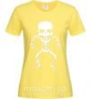 Женская футболка skeleton Лимонный фото