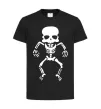 Детская футболка skeleton Черный фото