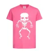 Детская футболка skeleton Ярко-розовый фото