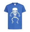 Детская футболка skeleton Ярко-синий фото