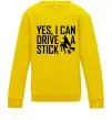 Дитячий світшот yes i can drive a stick Сонячно жовтий Дитячий світшот yes i can drive a stick Сонячно жовтий фото