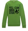Дитячий світшот yes i can drive a stick Лаймовий Дитячий світшот yes i can drive a stick Лаймовий фото