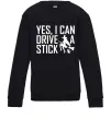 Дитячий світшот yes i can drive a stick Чорний Дитячий світшот yes i can drive a stick Чорний фото