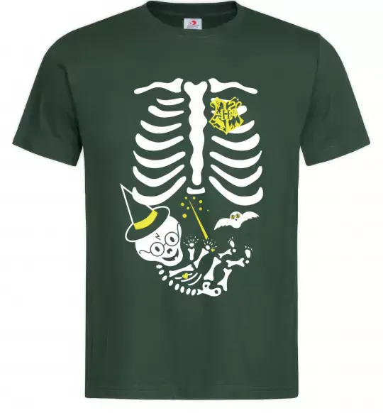 Чоловіча футболка Harry Темно-зелений фото