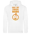 Чоловіча толстовка (худі) dont eat pumpkin seeds Білий фото