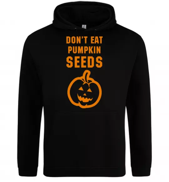 Жіноча толстовка (худі) dont eat pumpkin seeds Чорний фото