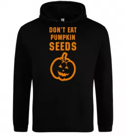 Женская толстовка (худи) dont eat pumpkin seeds Черный фото