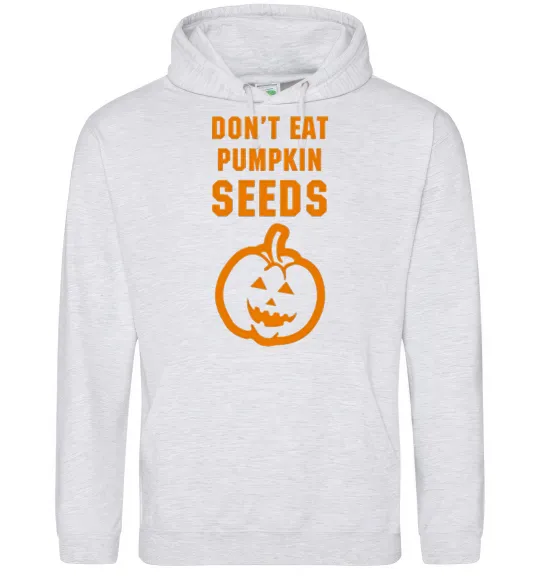 Жіноча толстовка (худі) dont eat pumpkin seeds Сірий меланж фото