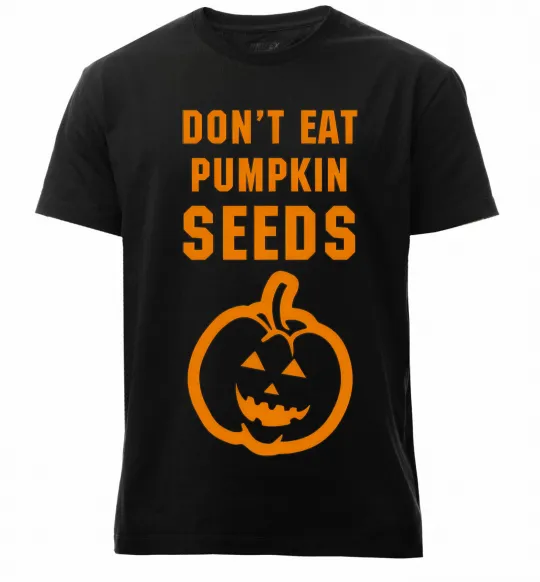Чоловіча преміум футболка dont eat pumpkin seeds Чорний фото