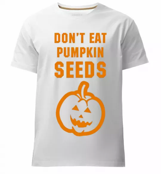 Чоловіча преміум футболка dont eat pumpkin seeds Білий фото