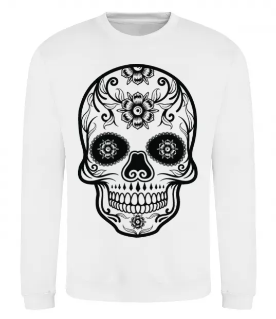 Світшот mexican skull Білий фото