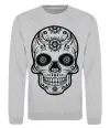 Світшот mexican skull Сірий меланж Світшот mexican skull Сірий меланж фото