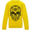 Детский Свитшот mexican skull Солнечно желтый фото