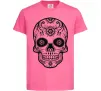 Дитяча футболка mexican skull Яскраво-рожевий фото