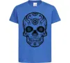 Дитяча футболка mexican skull Яскраво-синій фото
