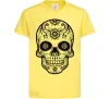 Дитяча футболка mexican skull Лимонний фото