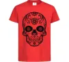 Дитяча футболка mexican skull Червоний фото