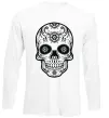 Лонгслив mexican skull Белый Лонгслив mexican skull Белый фото