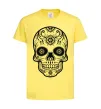 Детская футболка mexican skull Лимонный фото