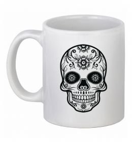 Чашка керамическая mexican skull