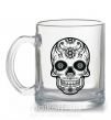 Чашка стеклянная mexican skull Прозрачный фото
